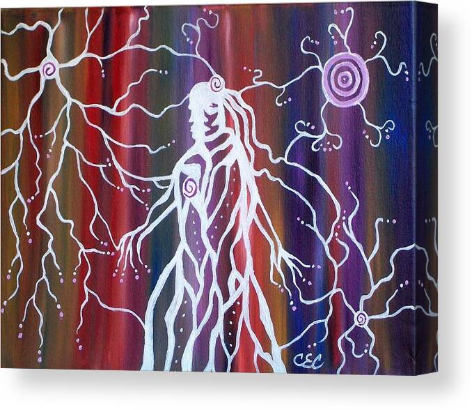 Spirit Canvas Print featuring the painting Spirit Connection by Carolyn Cable
