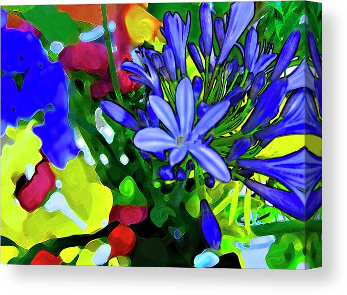 Floral Canvas Print featuring the digital art Spring Bouquet by Gina Harrison
