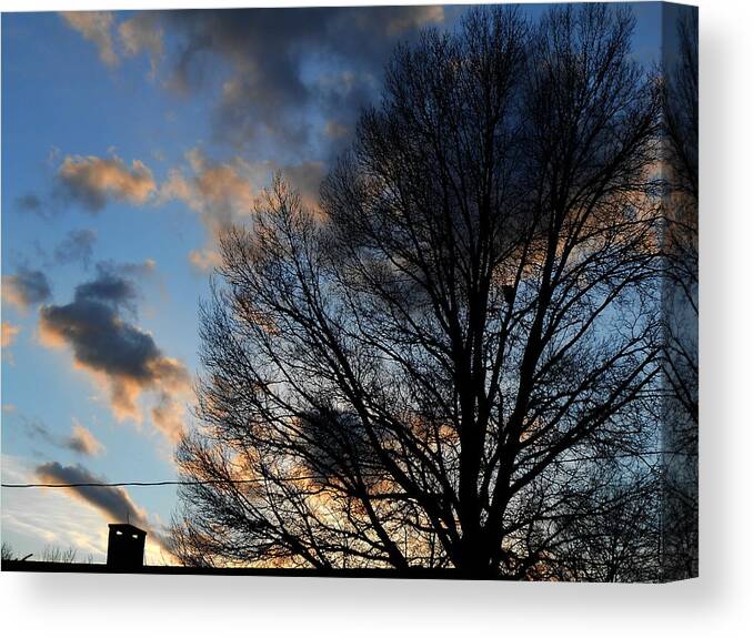 Photography Canvas Print featuring the digital art Springfield Evening 2013-02-14 by Jeff Iverson
