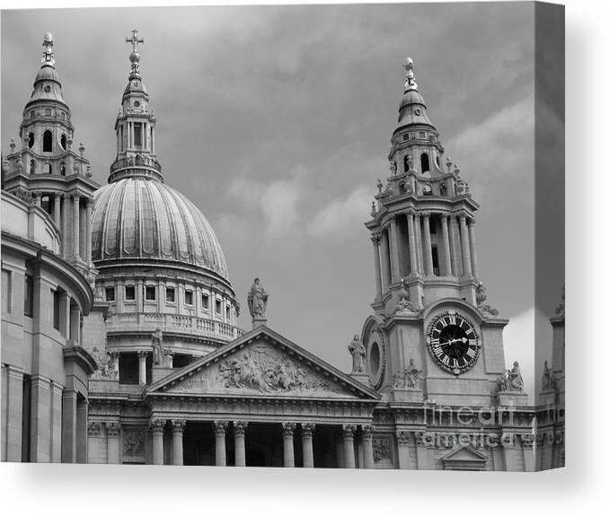 London Canvas Print featuring the photograph St. Paul's Cathedral by Jeffrey Peterson
