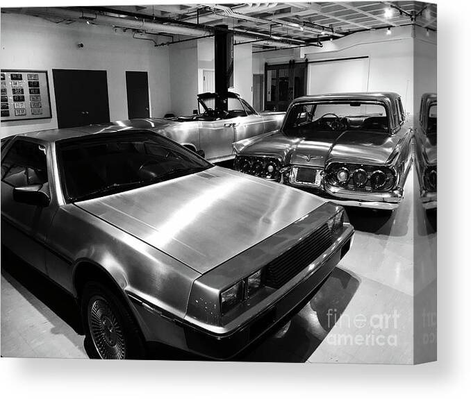 Stainless Steel Cars Canvas Print featuring the photograph Stainless Future by Michael Krek