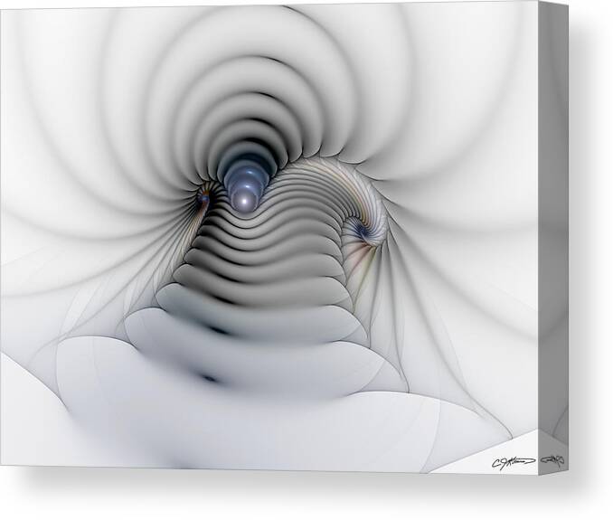 Abstract Canvas Print featuring the digital art Stairway To Heaven by Casey Kotas