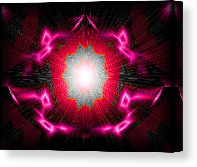 Photos ' Abstract ' Art ' Canvas Print featuring the digital art Star Star by The Lovelock experience