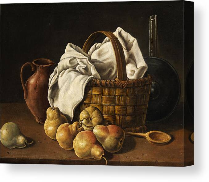 Fruits Canvas Print featuring the painting Still Life by Luis Melendez 