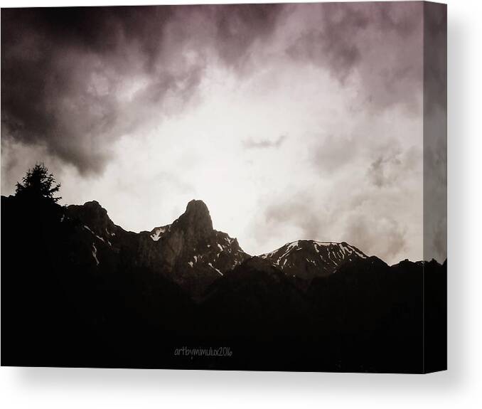 Mountain Canvas Print featuring the photograph Stockhorn by Mimulux Patricia No