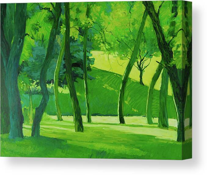 Forest Canvas Print featuring the painting Summer Green by Judith Barath