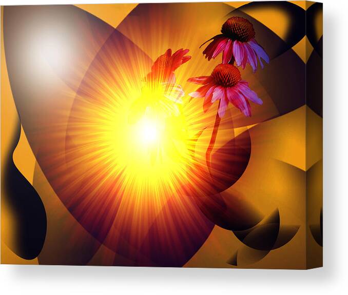 Solstice Canvas Print featuring the digital art Summer Solstice II by Patricia Motley