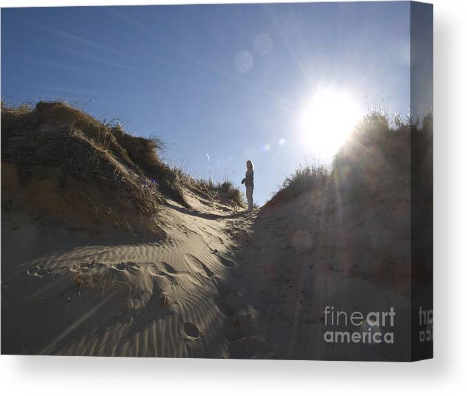 Sand Canvas Print featuring the photograph Sun and Sand by Tara Lynn