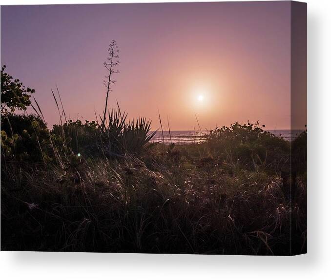 Sunrise Canvas Print featuring the photograph Sunrise By The Atlantic by Carlos Avila