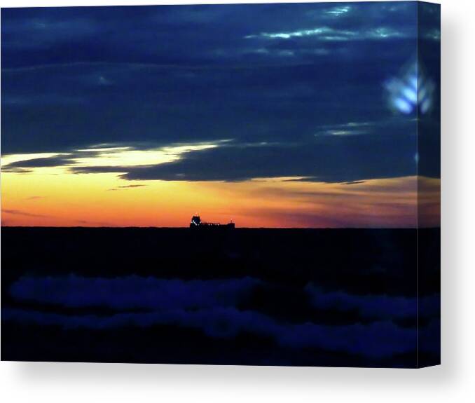 Sunset Canvas Print featuring the photograph Sunset on Winter Solstice Eve by Dennis McCarthy