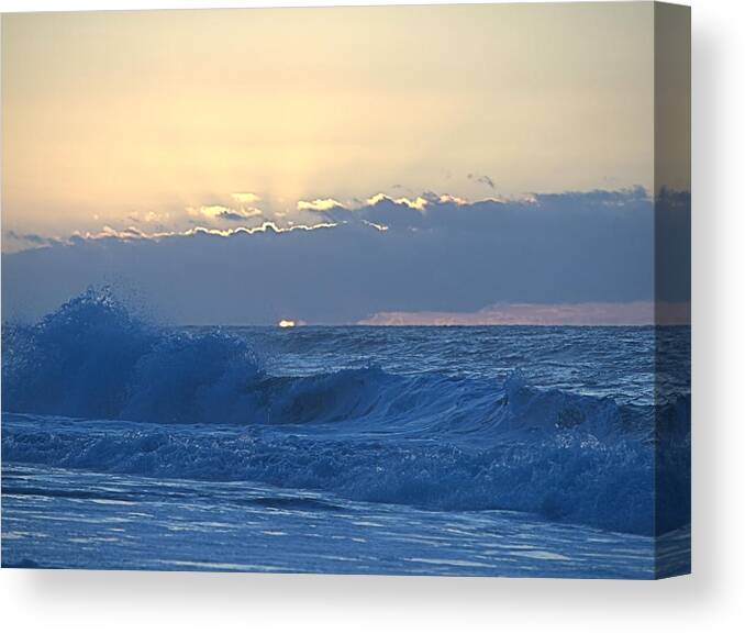 Beach Canvas Print featuring the photograph Surfs Up by Newwwman