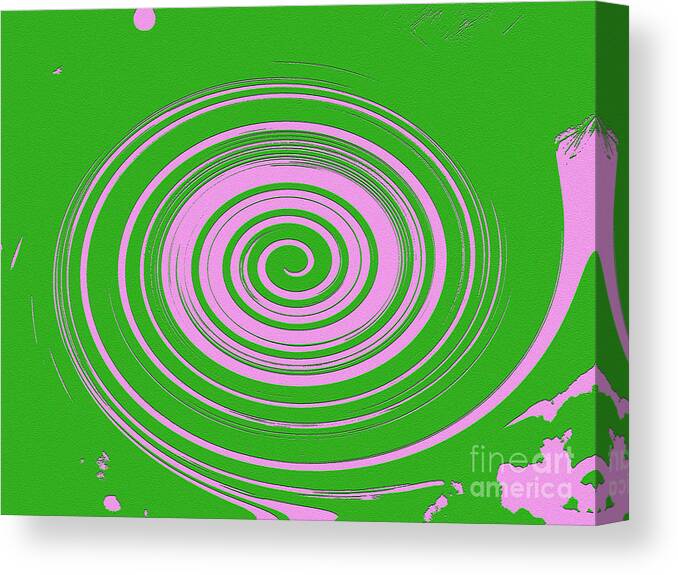 Abstract Canvas Print featuring the painting Swirl Abstract 2 by Julia Stubbe