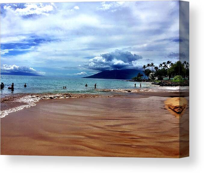 Maui Canvas Print featuring the photograph The Beach by Michael Albright