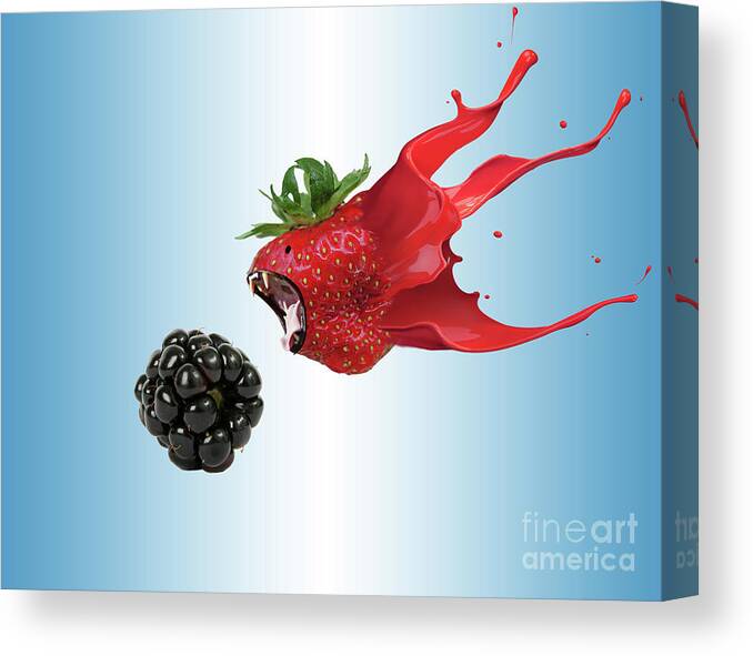 Blackberry Canvas Print featuring the photograph The Berries by Juli Scalzi