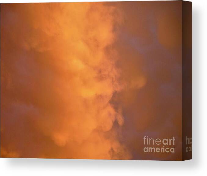 Clouds Canvas Print featuring the photograph The Clouds Above by Gary Richards