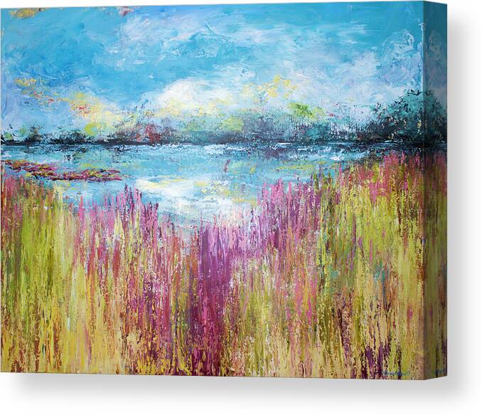 Beach Canvas Print featuring the painting The Glade by Katrina Nixon