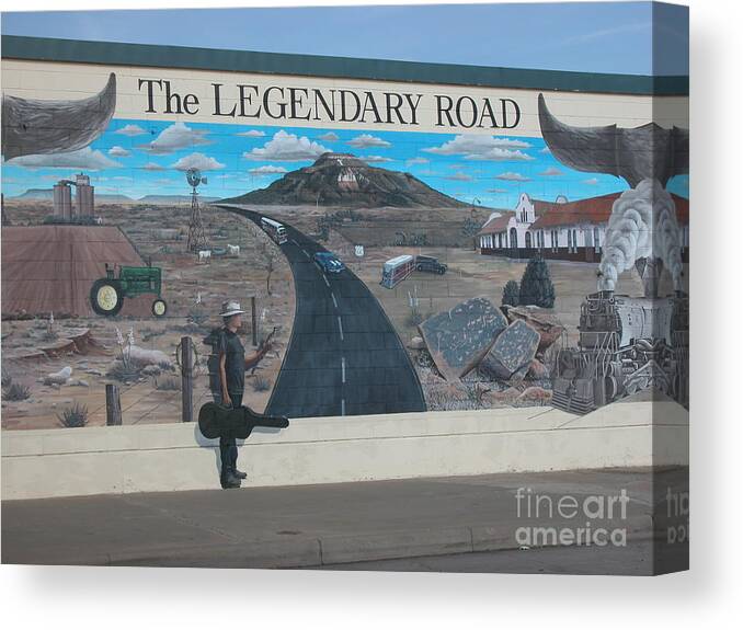 Route 66 Canvas Print featuring the photograph The Legendary Road by Jim Goodman