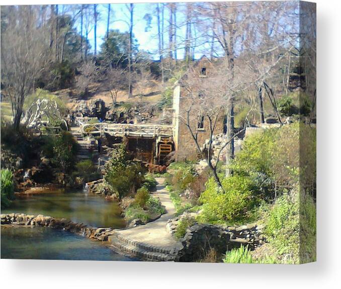 Arkansas Canvas Print featuring the photograph The Old Mill by Sarah Snyder