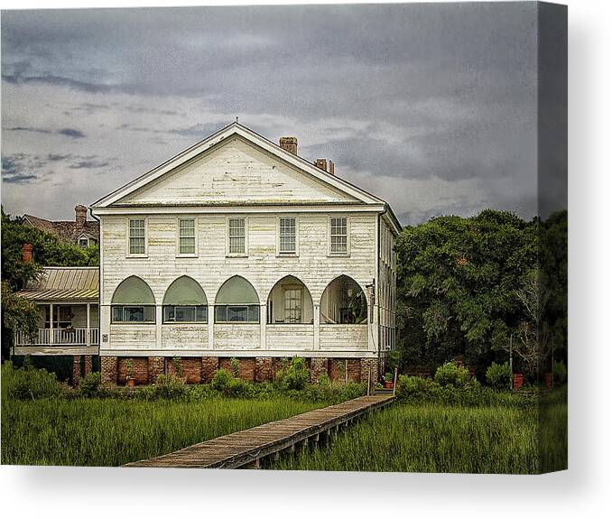 Sandra Anderson Canvas Print featuring the photograph The Pelican Inn with BoardwalkThe by Sandra Anderson