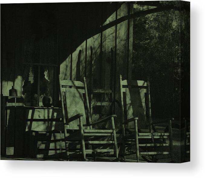 Porch Canvas Print featuring the photograph The Porch by Dick Hudson