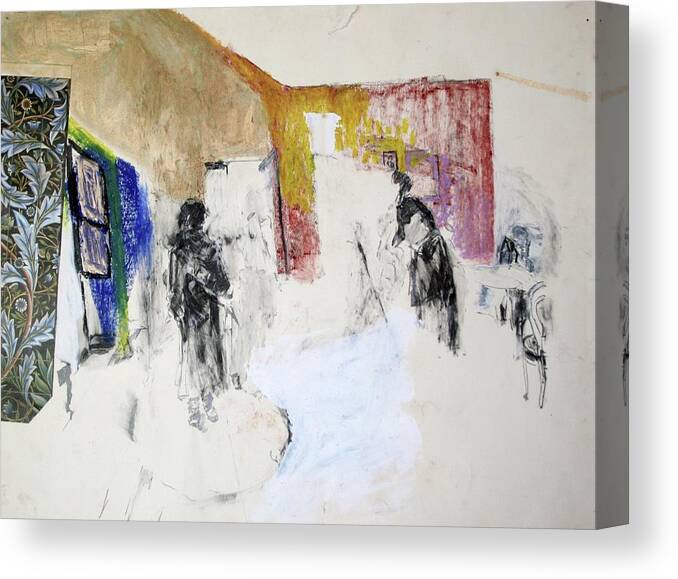 Abstract Influence Canvas Print featuring the painting They did not expect him by Patricia Hoffman