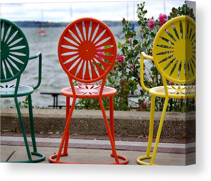 Three Canvas Print featuring the photograph Three Amigos ll by Linda Mishler