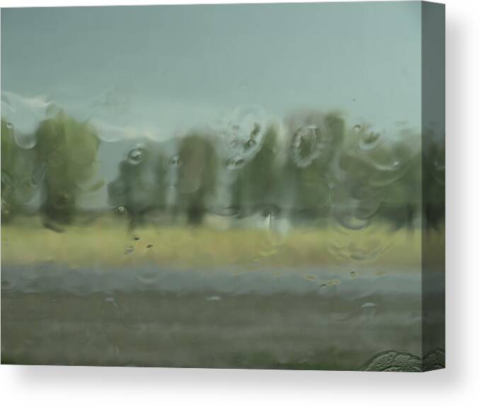 Rain Canvas Print featuring the photograph Through the Rain by DeeLon Merritt