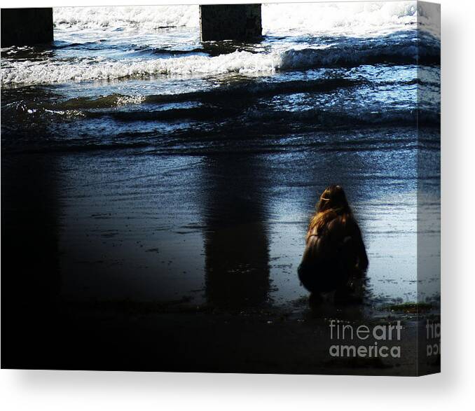 Pacific Canvas Print featuring the photograph Time by Linda Shafer