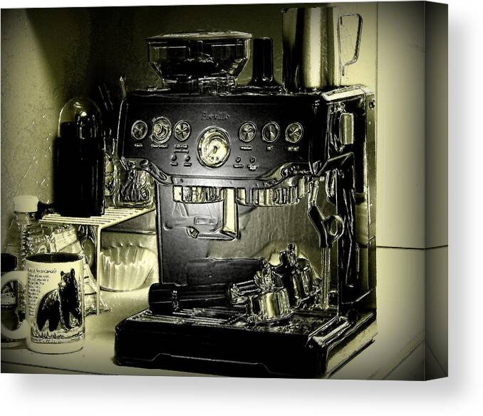 Espresso Canvas Print featuring the photograph Top O' The Morn' To Ya by Jeanette C Landstrom