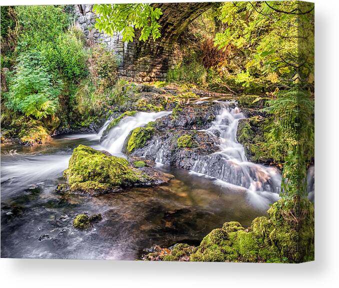 River Canvas Print featuring the photograph Trickling Down by Nick Bywater
