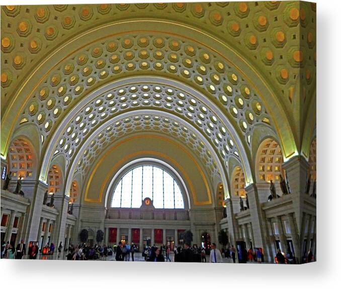  Union Station Canvas Print featuring the photograph Union Station 12 by Ron Kandt