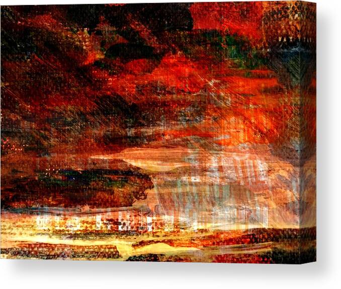 Abstract Canvas Print featuring the digital art Unique Moments... by Art Di