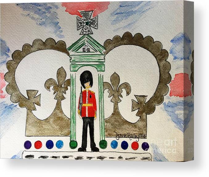 United Kingdom Canvas Print featuring the painting Unity by Denise Railey