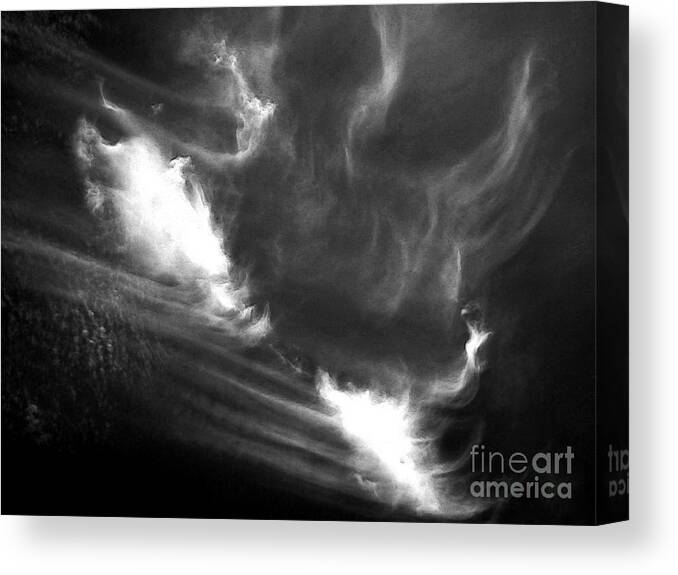 Abstract Canvas Print featuring the photograph Up In The Clouds by Robyn King