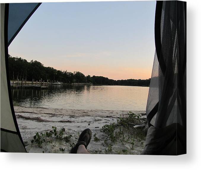 Richmond Canvas Print featuring the photograph View from a Tent by Digital Art Cafe