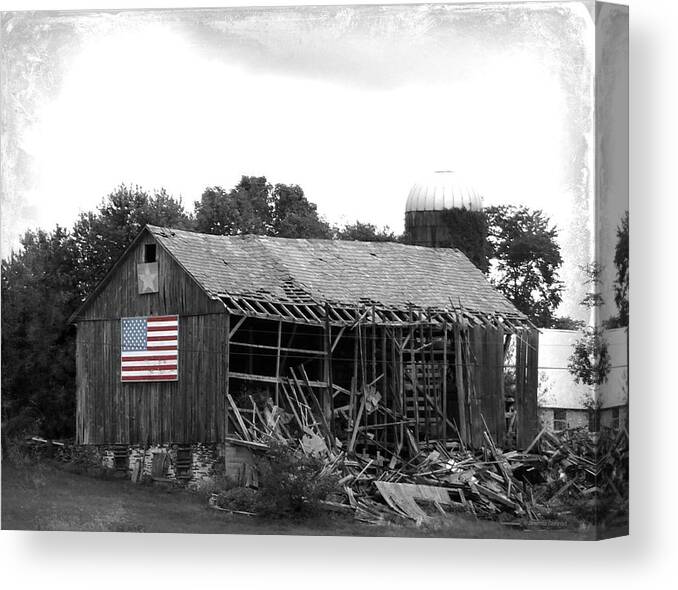Vintage Americana Canvas Print featuring the photograph Vintage Americana by Dark Whimsy