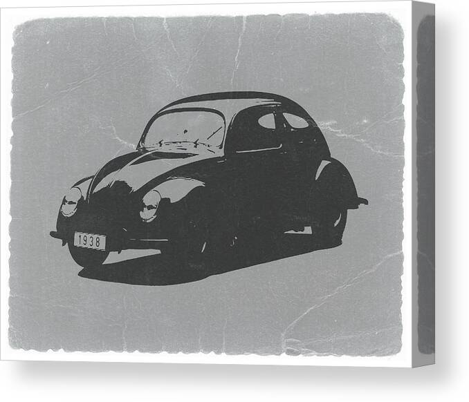 Vw Beetle Canvas Print featuring the photograph VW Beetle by Naxart Studio
