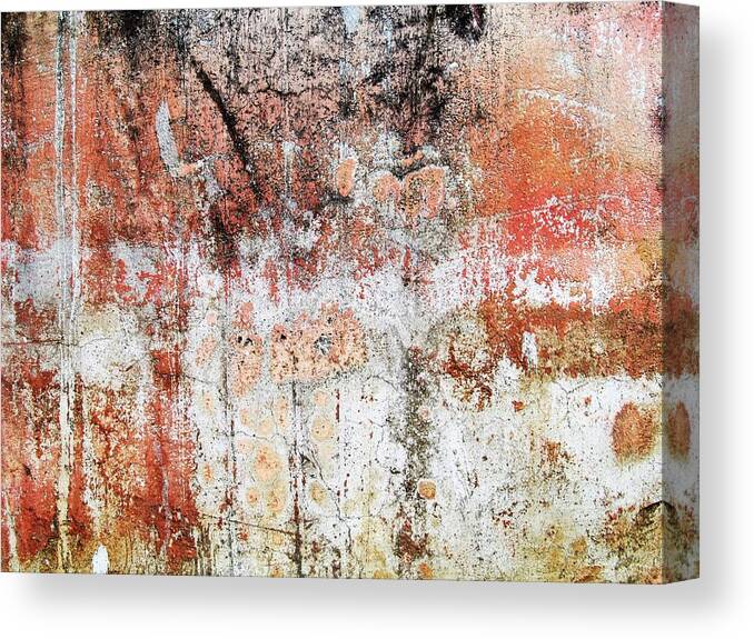 Texture Canvas Print featuring the photograph Wall Abstract 183 by Maria Huntley