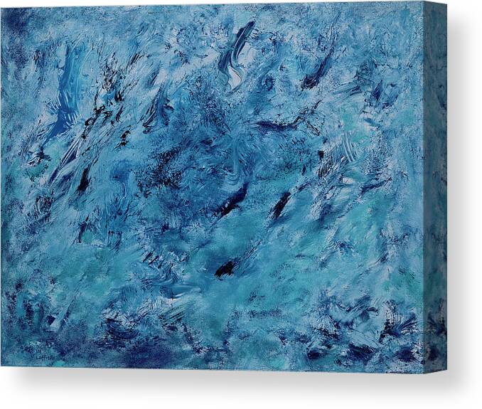 Water Canvas Print featuring the painting Water Element by Joe Loffredo