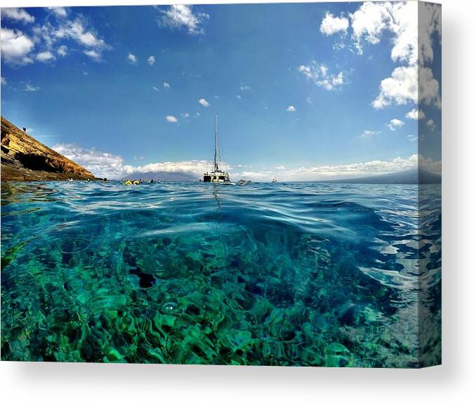 Maui Canvas Print featuring the photograph Water Shot by Michael Albright