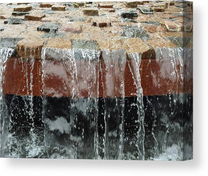 Waterfall Canvas Print featuring the photograph Waterfall Abstract by Aimee L Maher ALM GALLERY