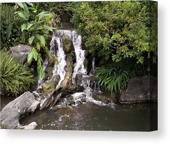 Water Canvas Print featuring the photograph Waterfall by Amy Fose