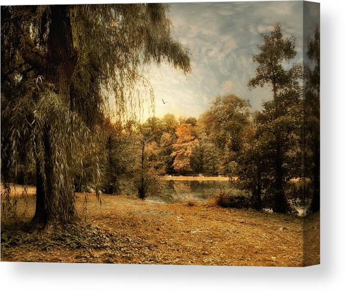 Nature Canvas Print featuring the photograph Weeping Willow by Jessica Jenney