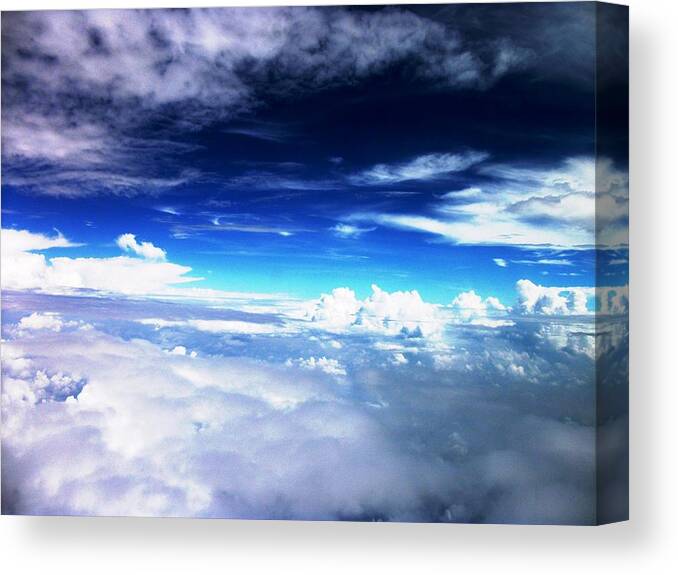 Photography Canvas Print featuring the photograph Wonder of Cloudz by Piety Dsilva