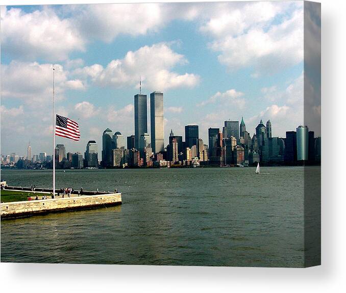 World Trade Center Canvas Print featuring the photograph World Trade Center Remembered by Tim Mattox