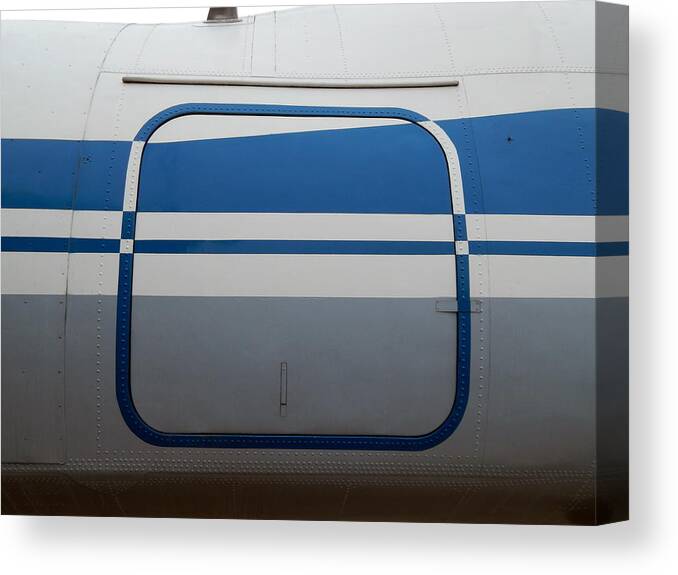 Aircraft Canvas Print featuring the photograph Aviation textures plating of aircraft and helicopter rivets #1 by Oleg Prokopenko
