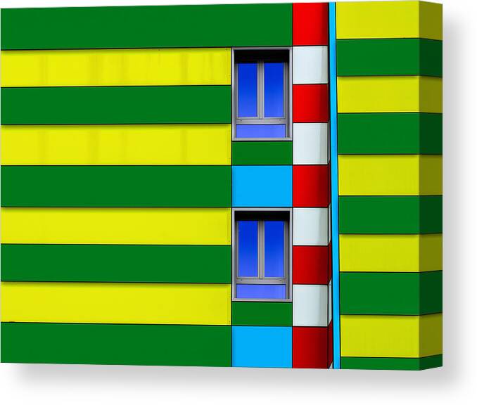 Lines Canvas Print featuring the photograph Color Facade #1 by Alfonso Novillo