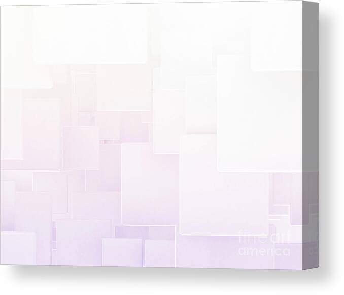 Square Canvas Print featuring the photograph Overlapping Squares #1 by Jesper Klausen/science Photo Library