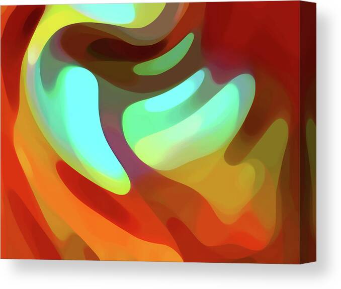 Abstract Canvas Print featuring the digital art The Sound Of Color #1 by Amy Vangsgard