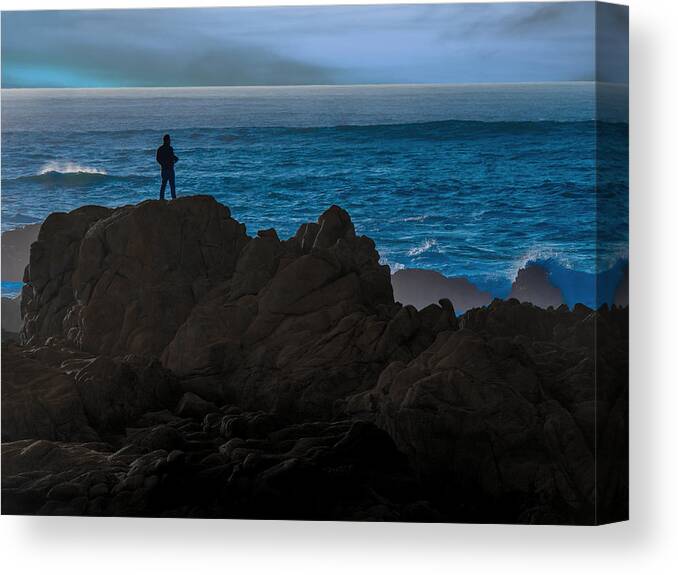Ocean Canvas Print featuring the photograph The Watcher by Derek Dean